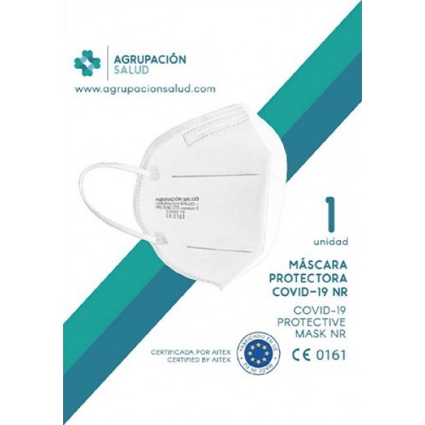 MASCARILLA FFP2 BLANCA (CAJA 10 UNIDADES). FABRICADA EN ESPAÑA